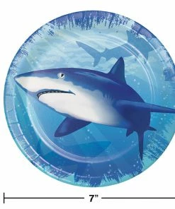 Creative Converting Shark Splash Dessert Plates, 8 Ct
