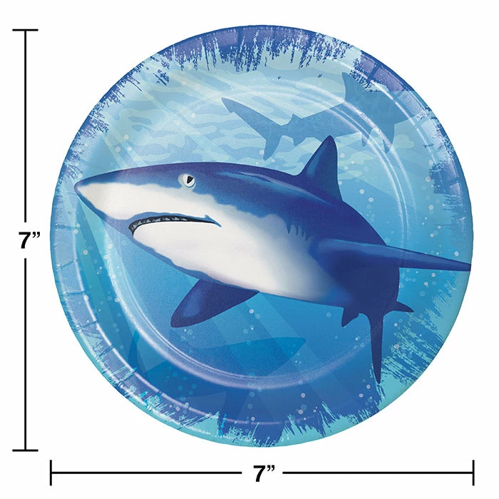 Creative Converting Shark Splash Dessert Plates, 8 Ct