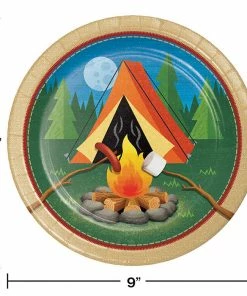 Creative Converting Camping Paper Plates, 8 Ct
