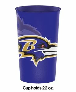Creative Converting Baltimore Ravens Plastic Cup, 22 Oz