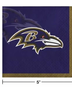 Creative Converting Baltimore Ravens Beverage Napkins, 16 Ct