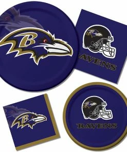 Creative Converting Baltimore Ravens Napkins, 16 Ct NFL And Football Party Supplies