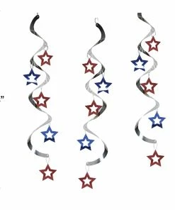 Creative Converting Patriotic Stars Dizzy Dangers, 5 Ct