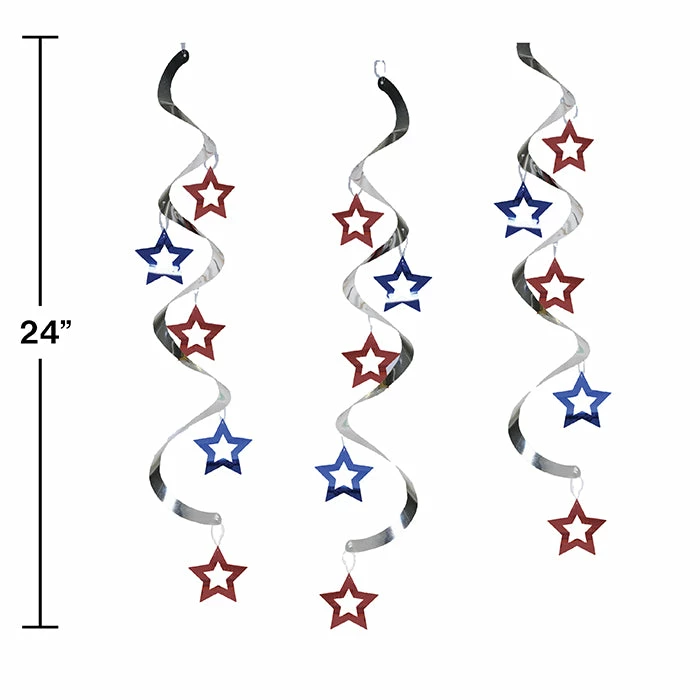 Creative Converting Patriotic Stars Dizzy Dangers, 5 Ct