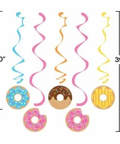 Creative Converting Donut Time Dizzy Danglers, 5 Ct