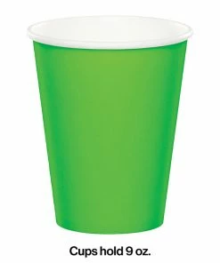 Creative Converting Fresh Lime Hot/Cold Paper Cups 9 Oz., 24 Ct