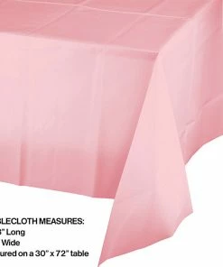 Creative Converting Classic Pink Plastic Tablecover 54