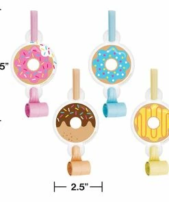 Creative Converting Donut Time Blowouts W/Med, 8 Ct