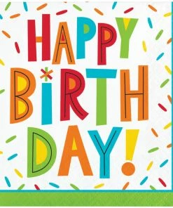 Creative Converting Birthday Fun Beverage Napkins 16ct