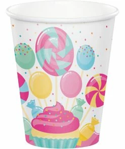 Creative Converting Kids Birthday Party Themes Candy Bouquet Hot/Cold Cups 8Oz. 8ct