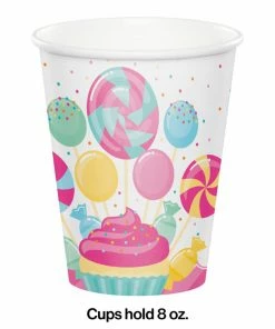 Creative Converting Kids Birthday Party Themes Candy Bouquet Hot/Cold Cups 8Oz. 8ct