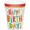 Creative Converting Kids Birthday Party Themes Birthday Fun Hot/Cold Cups 8Oz. 8ct