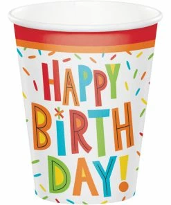 Creative Converting Kids Birthday Party Themes Birthday Fun Hot/Cold Cups 8Oz. 8ct