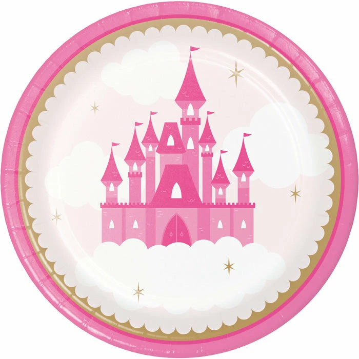 Creative Converting Little Princess Dinner Plate 8ct Kids Birthday Party Themes