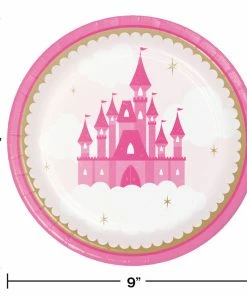 Creative Converting Little Princess Dinner Plate 8ct Kids Birthday Party Themes