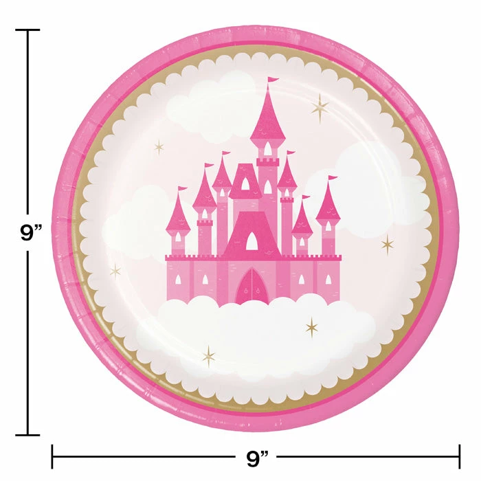 Creative Converting Little Princess Dinner Plate 8ct Kids Birthday Party Themes