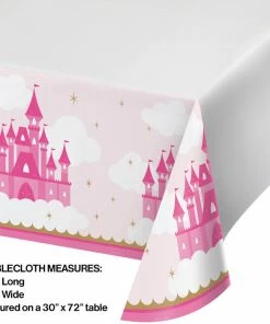 Creative Converting Kids Birthday Party Themes Little Princess Plastic Tablecover 48" X 88"