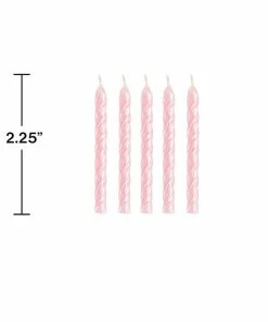 Creative Converting Birthday Party Candles Spiral Iridescent Candles 24ct