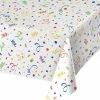 Creative Converting Themed Tableware Confetti Plastic Tablecover 54" X 108"