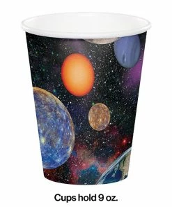 Creative Converting Space Blast Hot/Cold Paper Paper Cups 9 Oz., 8 Ct