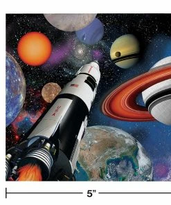 Creative Converting Space Blast Beverage Napkin, 3 Ply, 16 Ct Kids Birthday Party Themes