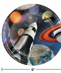 Creative Converting Space Blast Paper Plates, 8 Ct