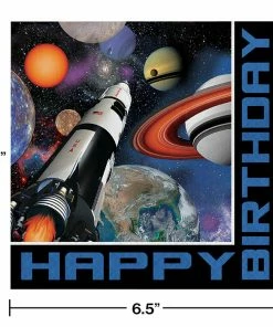 Creative Converting Space Blast Birthday Napkins, 16 Ct