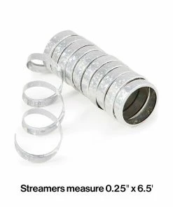 Creative Converting Silver Holographic Serpentine Streamer New Year's Eve Party Supplies