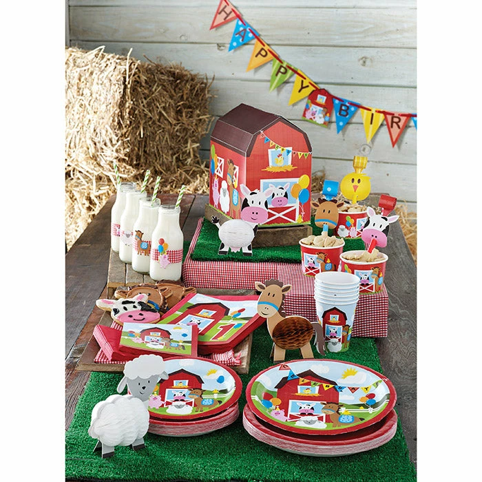 Creative Converting Farmhouse Fun Blowouts W/Med, 8 Ct