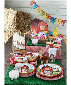 Creative Converting Kids Birthday Party Themes Farm Fun Napkins, 18 Ct