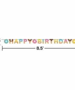 Creative Converting Kids Birthday Party Themes Donut Time Ribbon Banner