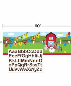 Creative Converting Farmhouse Fun Giant Party Banner W/Stck