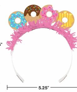 Creative Converting Donut Time Tiaras, 8 Ct