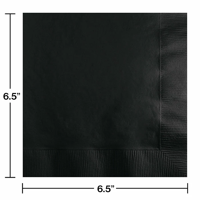 Creative Converting Black Velvet Luncheon Napkin 2Ply, 50 Ct