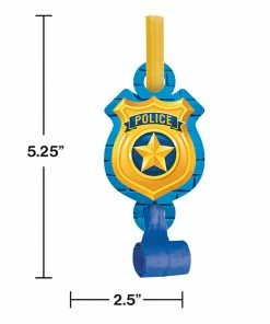 Creative Converting Police Party Blowouts W/Med, 8 Ct