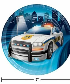 Creative Converting Police Party Dessert Plates, 8 Ct