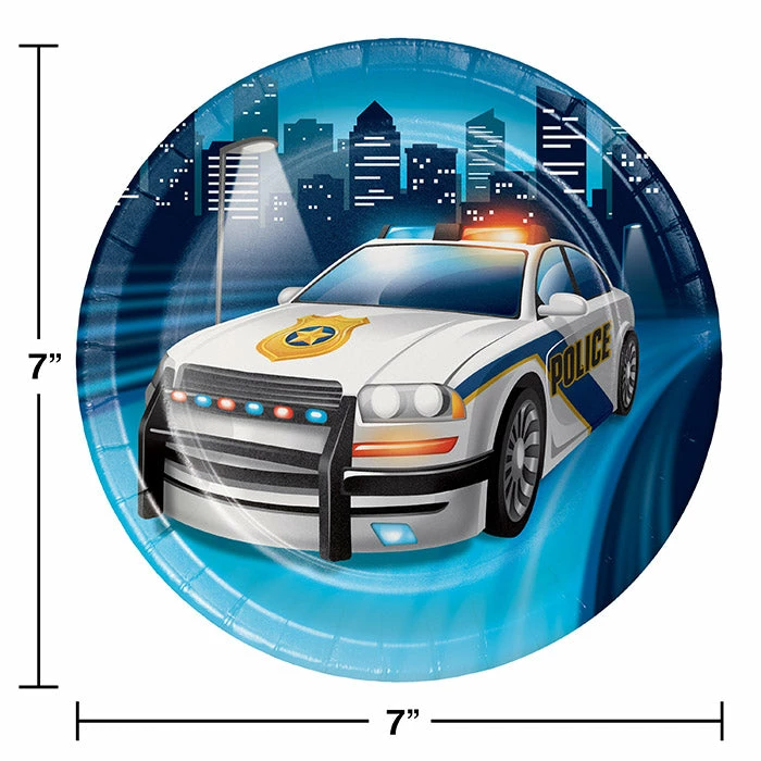 Creative Converting Police Party Dessert Plates, 8 Ct