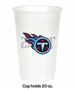 Creative Converting NFL And Football Party Supplies Tennessee Titans Plastic Cup, 20Oz, 8 Ct