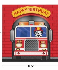 Creative Converting Fire Truck Birthday Napkins, 16 Ct Kids Birthday Party Themes