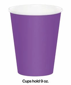 Creative Converting Amethyst Hot/Cold Paper Cups 9 Oz., 24 Ct