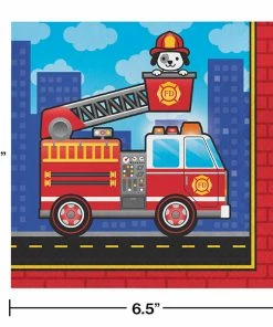 Creative Converting Fire Truck Napkins, 16 Ct