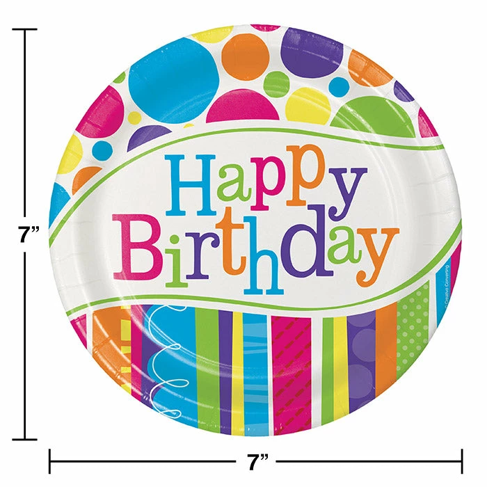 Creative Converting Bright And Bold Dessert Plates, 8 Ct