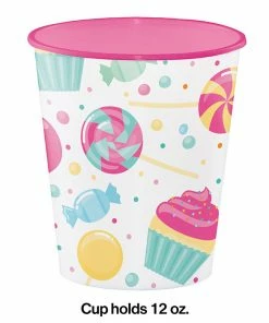 Creative Converting Candy Bouquet Plastic Cups, 12 Oz