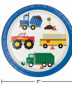 Creative Converting Traffic Jam Dessert Plates, 8 Ct