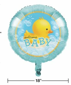 Creative Converting Baby Showers Bubble Bath Metallic Balloon 18