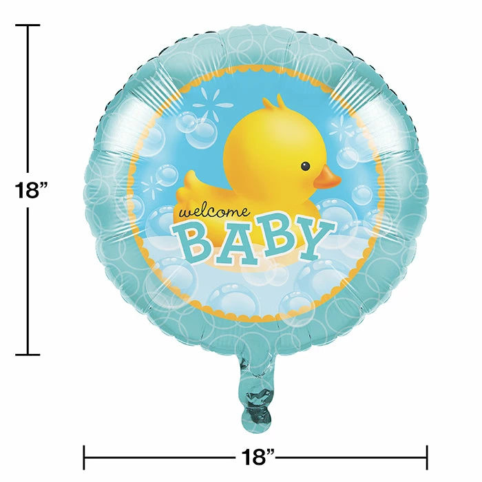 Creative Converting Baby Showers Bubble Bath Metallic Balloon 18"