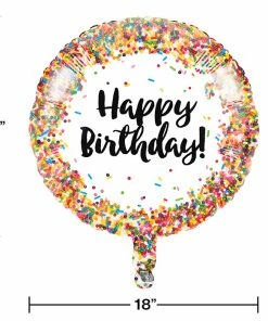 Creative Converting Sprinkles Metallic Balloon 18"