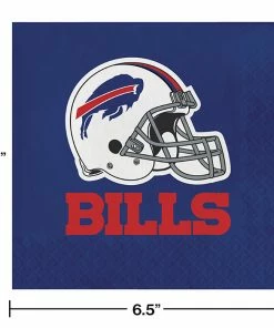 Creative Converting Buffalo Bills Napkins, 16 Ct NFL And Football Party Supplies