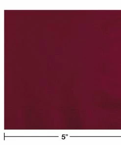 Creative Converting Burgundy Beverage Napkin 2Ply, 200 Ct Solid Color Tableware