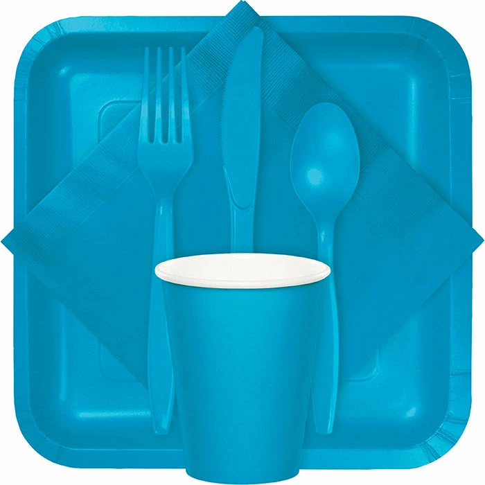 Creative Converting Turquoise Blue Plastic Knives, 50 Ct